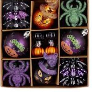 NIB Valery Madelyn Halloween Themed Ornaments Set For A Halloween Tree (25-50)